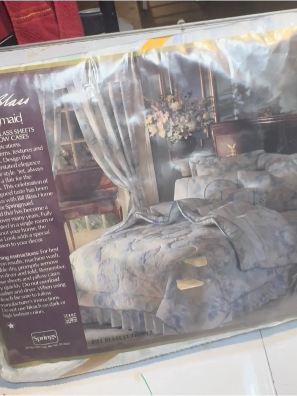 vintage Bill Blass for Springmaid double fitted sheet package